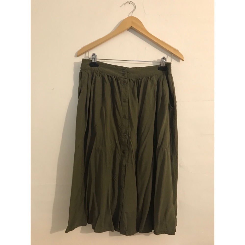 Olive green skirt